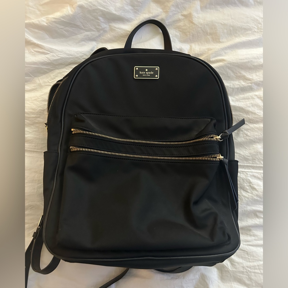Kate Spade Large Nylon Backpack - black